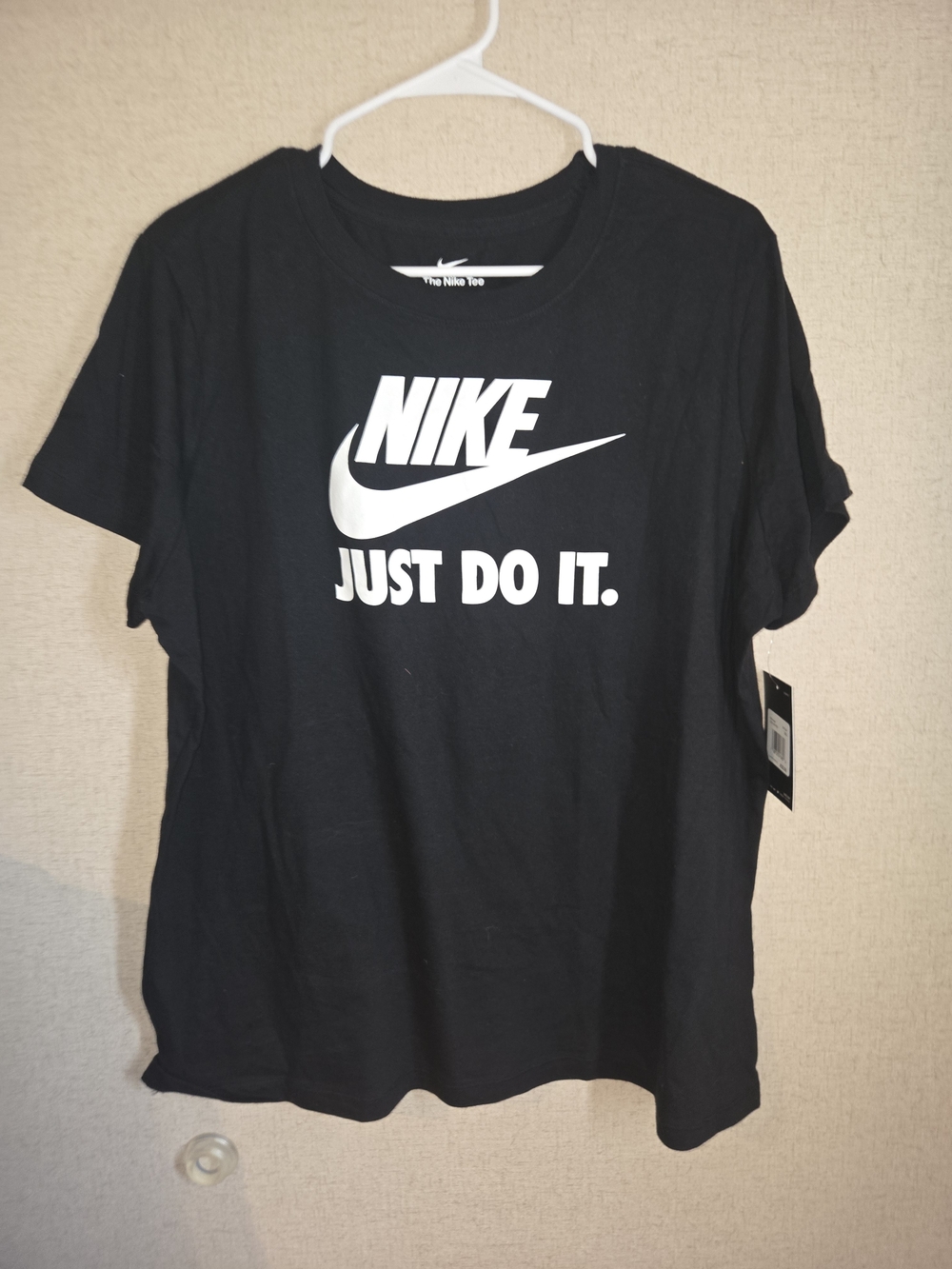 Nike Women's Black 'Just Do It.' Logo Tee